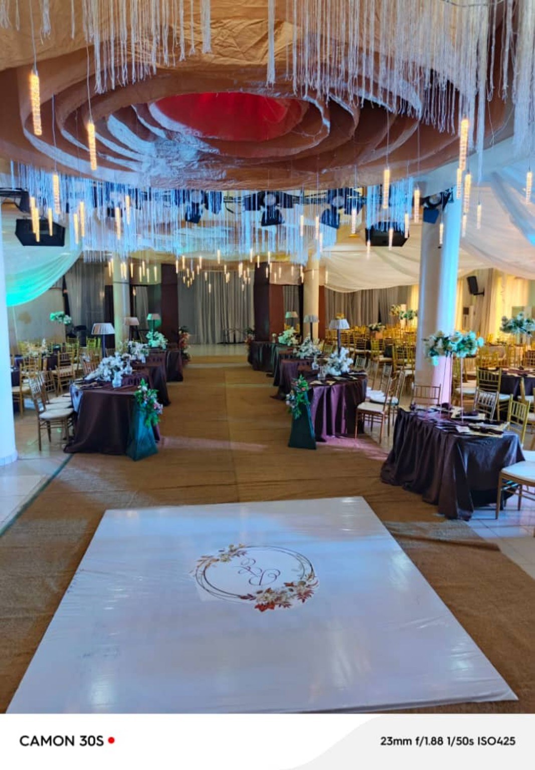 Aisle & ceiling decor at Oasis Center